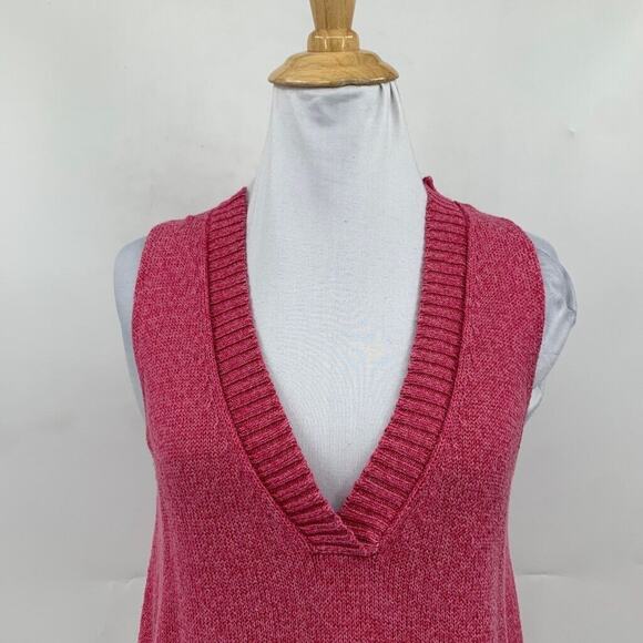 Anthropologie Sweater Tank Womesn XS Extra Small Punch Plunge V Neck Sleeveless - Picture 4 of 11